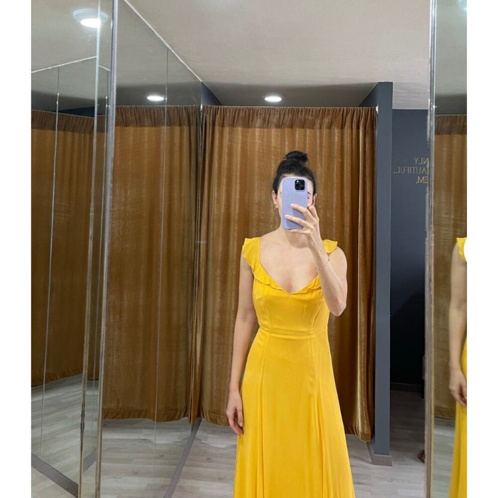 Reformation Yellow Mini Dress